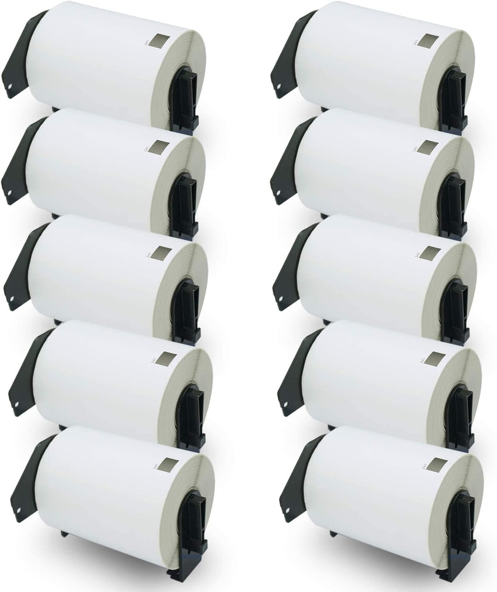 BETCKEY - Compatible Shipping Labels Replacement for Brother DK-1241 (4 in x 6 in), Use with Brother QL Label Printers [10 Rolls/2000 Labels]