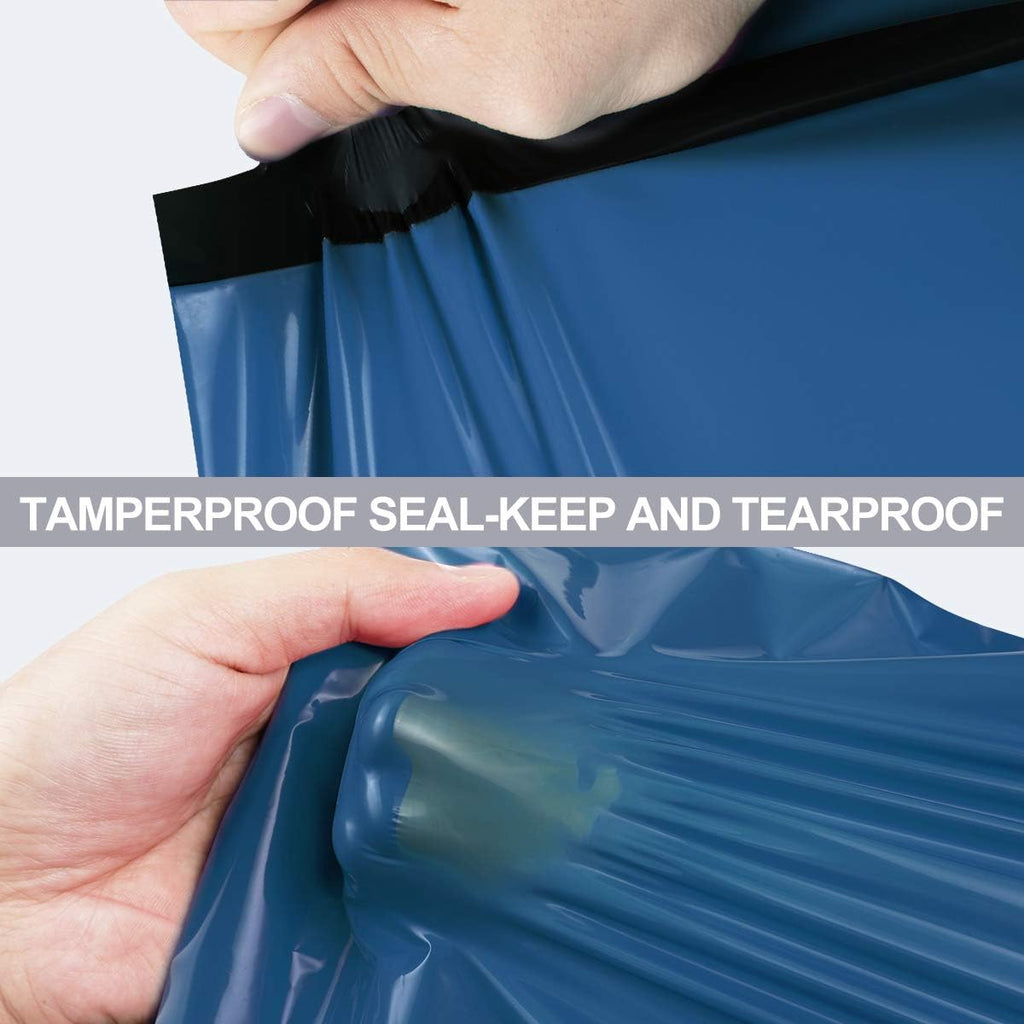 UCGOU Poly Mailers 14.5x19 Inch Navy Blue 200 Pack Large Shipping Bags #7 Strong Thick Mailing Envelopes Self Sealing Adhesive Waterproof and Tear Proof Boutique Packaging Postal for Clothing