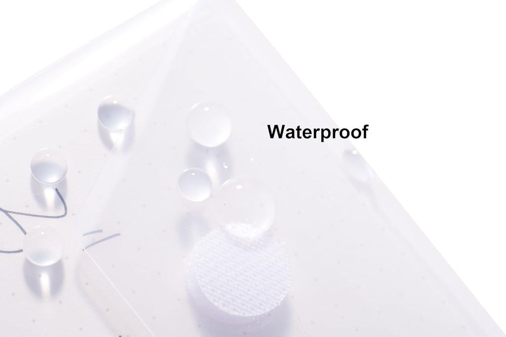 3’’ x 5’’ Vertical Plastic Envelopes Hook Loop Closure Coupon Receipt Sticker Holder 20 Pack