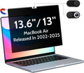 Magnetic Privacy Screen for Macbook Air 13.6/13 Inch (2022-2025, M2, M3, M4), Removable Matte Anti Glare Blue Light Protector Private Security Filter for 13.6inch Mac Laptop Computer