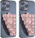 Silicone Suction Phone Holder Mount,Silicon Adhesive Phone Accessory for iPhone and Android, Hands-Free Mirror Shower Phone Holder,TikTok Videos and Selfies (Light Pink 2Pack, Double Sided)