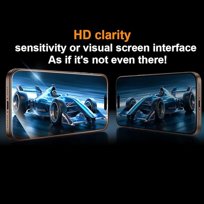 OneFish Screen Protector Privacy for iphone 13 Pro Max/14 Plus, Anti Spy Private Tempered Glass Edge Protection, Dynamic Island Compatible with Installation Frame, 9H Glass Scratch Resistant, 2Pack