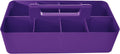 8 Compartments DIY Dividers,Large caddy, Multi Purpose, Simple, Portable, Stackable, Modern Solution for School, Office,MADE IN USA (Royal Purple)