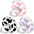 Bonoma Phone Ring Holder, 3 Pack Universal Finger Ring Stand Grip Kickstand Ring for All Smartphones (Cow)