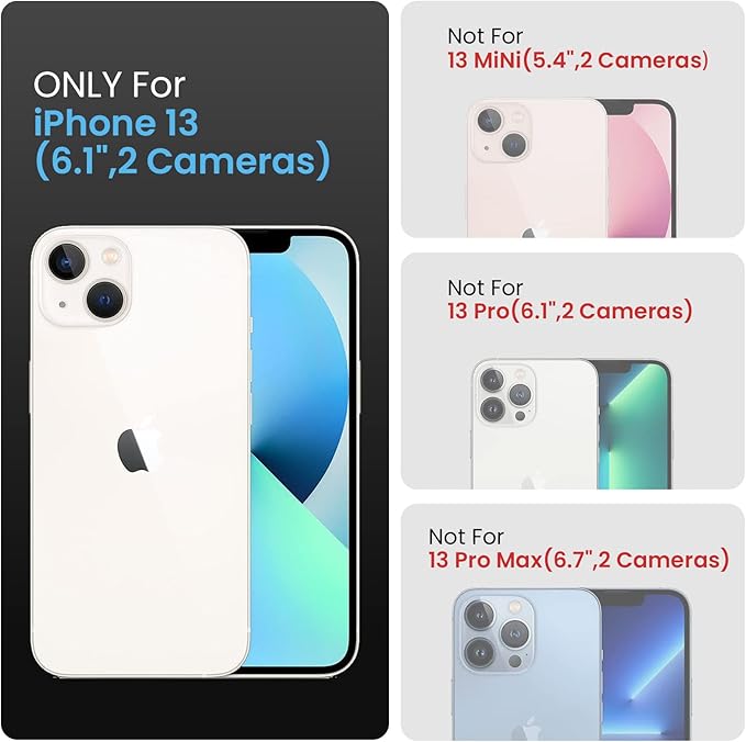 FireNova Designed for iPhone 13 Case, Silicone Upgraded [Camera Protection] Phone Case with [2 Screen Protectors], Soft Anti-Scratch Microfiber Lining Inside, 6.1 inch, Midnight Green