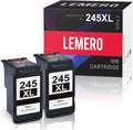 LEMERO 245XL Ink Cartridge Replacement for Canon 245XL Black Ink PG-245 245 XL Black Ink Cartridge Work with Canon Pixma MG2522 MG2500 MG2520 MX490 MX492 TR4520 TR4500 TS3322 TS202 Printer Ink (2Pack)