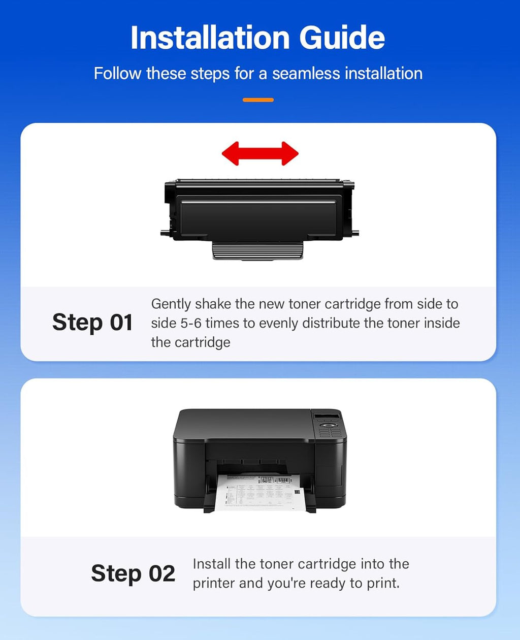B230 B225 B235 Black Toner Cartridge 2-Pack with New chip Replacement for Xerox 006R04399 006r04400 High-Yield Toner Compatible with Xerox B225 B235 B230 B225DNI B235DNI B230DNI Printer Ink All-in-One