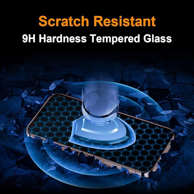 OneFish Screen Protector Privacy for iphone 13 Pro Max/14 Plus, Anti Spy Private Tempered Glass Edge Protection, Dynamic Island Compatible with Installation Frame, 9H Glass Scratch Resistant, 2Pack