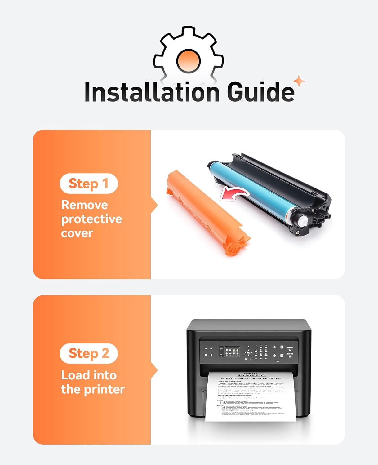 126A/CE314A Drum Unit Black 1-Pack High Yield Replacement for HP 126A CE314A Imaging Drum Compatible with HP Color Laser Jet 100 MFP M175nw M175a M176nw M177fn M177fw M275nw CP1025 CP1025nw Printer