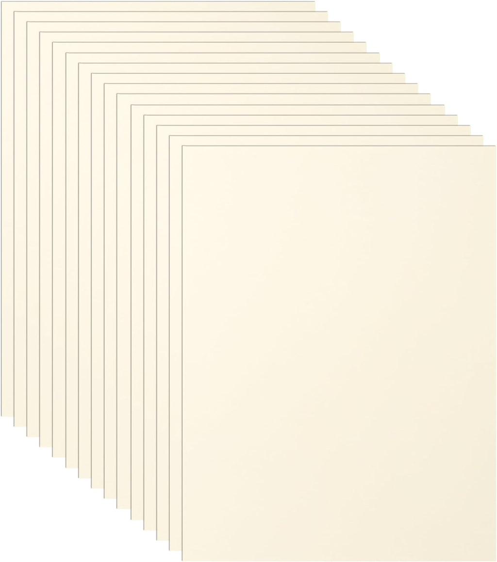 100 Sheets Cream Cardstock 8.5 x 11 Off White Paper, 75lb Premium Ivory Paper Card Stock for Wedding Invitations, Crafting, Memus, Cards Making, Certificate, Business Cards