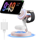 2025 3 in 1 Charging Station Compatible with Magsafe Charger Wireless Charger Stand for iPhone16 15 14 13 12 Series Wireless Charging Station for AirPods Wireless Charging Stand for iWatch Series