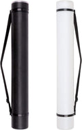 TRANSON 2-pack Durable Poster Storage Tube with Straps 24"-40" Extendable for Blueprints, Artwork, Maps, Posters