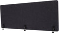 DouSeiAi Clamp-On Desk Divider, Desk Privacy Panel, Office Sound Absorbing Cubicle Partitions, One-Side Panel, 59.1x 23.8x1inch/Dark Gray