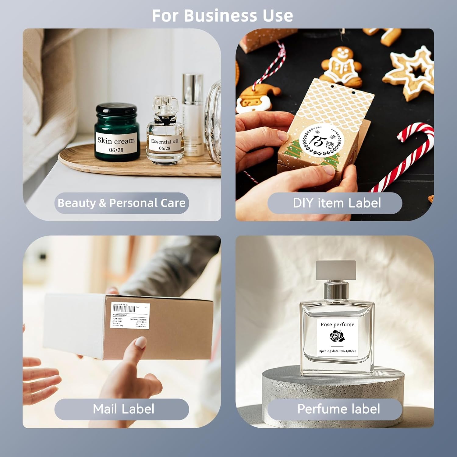 NIIMBOT B1 Label Maker with Tapes,2 Inch Portable Thermal Label Printer for Home Office School Small Business, Address, Clothing, Crafts, Retail,Support Smartphones & PC,Sky Blue