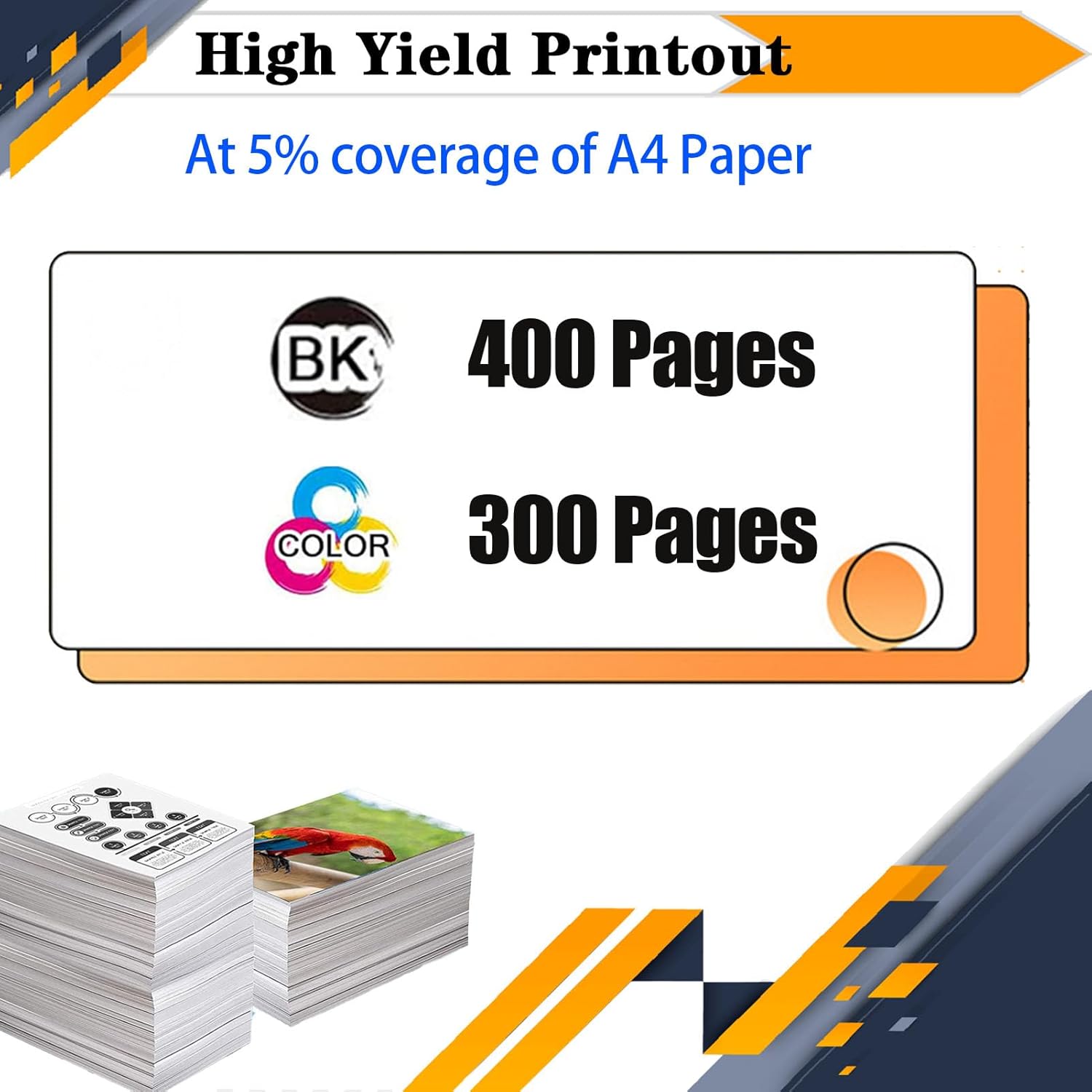 PG-260XL CL-261XL PG260 PG-260 CL261 CL-261 Ink Cartridges, Compatible for Canon TS6420a TS6420 TR7020a TR7020 TS5320 All in One Printers【High Print Volume with Chip Black*1
