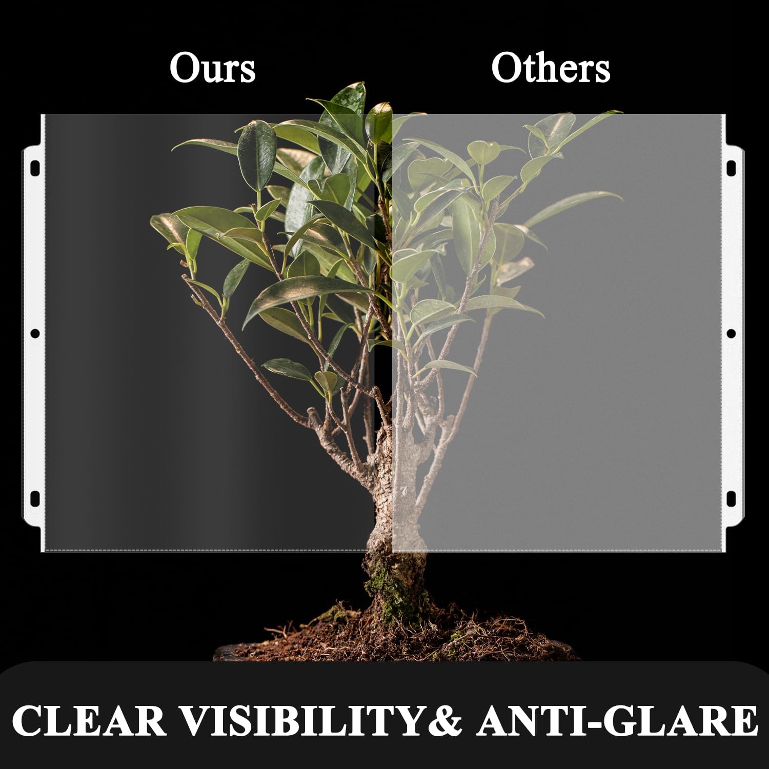 Clear Sheet Protectors for 3 Ring Binder, Plastic Sleeves for Paper 8.5x11, Heavy Duty Page Protectors for 3 Ring Binder, Top Loading Paper Protector for Documents and Photos,Letter Size.