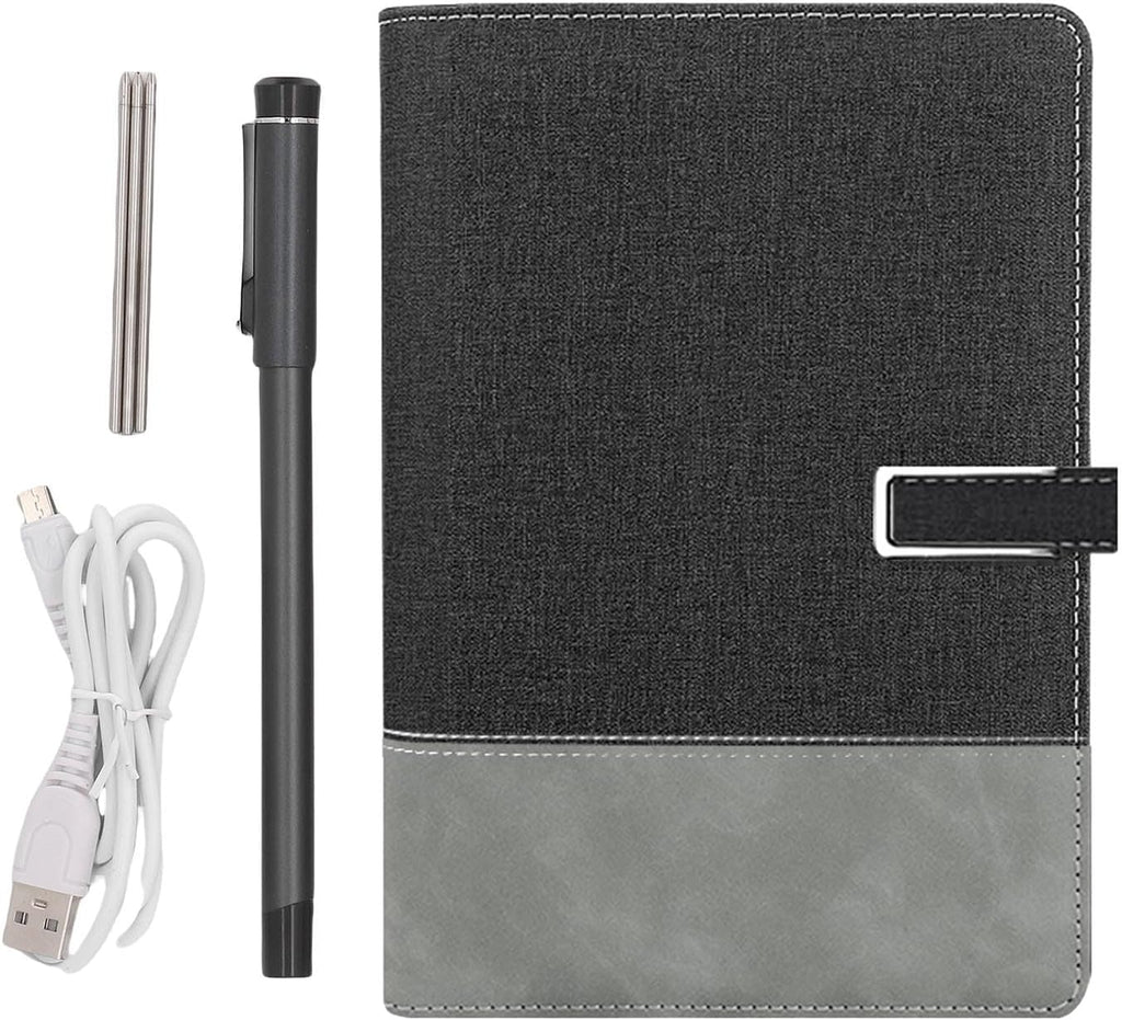 Yunseity 3 in1 Digital Smart Pen, Smartpen Notebook Set, Real Time Sync for Digitizing, Bluetooth 5.0 Paper Smart Writing Set, Convert to Text, OCR Technology, for iOS for Android (Black Grey