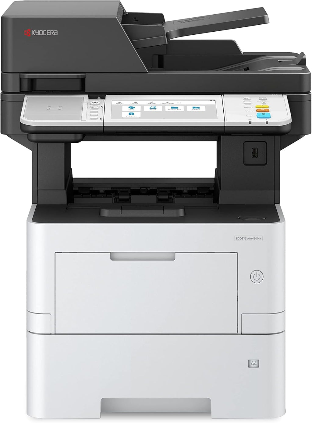 KYOCERA ECOSYS MA4500ix Multifunctional Monochrome Laser Printer (Print/Copy/Scan), 47 ppm, Up to Fine 1200 dpi, Gigabit Ethernet 7 inch Touchscreen Panel, 512 MB