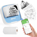 iDPRT Portable Mini Thermal Sticker Printer, Bluetooth Inkless Printers with 1 Roll Sticker Paper, Sticker Machine Efficiently and Quickly, for Notes, Journal, DIY, Kids Gift