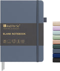 &And Per Se Blank Journal Notebook, 160 Pages, 5.7 x 8 inches College Ruled Thick Paper Notebook Journals for Writing, Hardcover Notebook(1 Pack, dark blue)