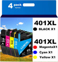 PayForLess LC401XL Ink Cartridges for Brother Printer Compatible for LC401 401 XL MFC-J1010DW MFC-J1012DW MFC-J1170DW Printer 4 Pack (1 Black, 1 Cyan, 1 Magenta, 1 Yellow) Not Original Ink Cartridge