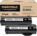 VersaLink B600 B610 Black High Capacity Toner Cartridge 2-Pack Replacement for Xerox 106R03940 106R03942 106R03944 Toner Compatible for Xerox VersaLink B600 B605 B610 B615 Laser Printer Ink All-in-One