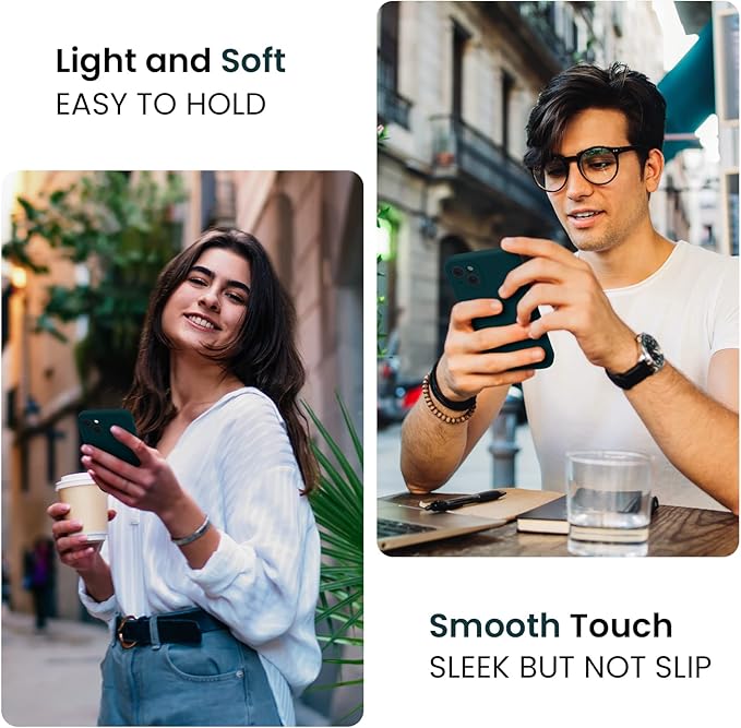 FireNova Designed for iPhone 14 Case, Silicone Upgraded [Camera Protection] Phone Case with [2 Screen Protectors], Soft Anti-Scratch Microfiber Lining Inside, 6.1 inch, Teal