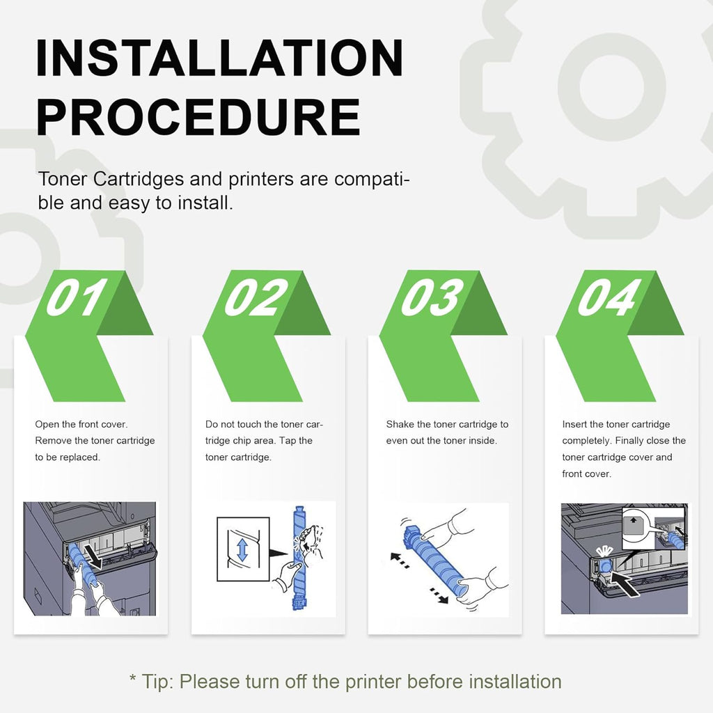1 Pack Compatible TK8517 Cyan Toner Cartridge: Compatible TK8517C Toner Cartridge Replacement TK-8517C Toner for Kyocera Copystar CS-5052ci CS-6052ci TASKalfa 5052ci 6052ci Printer, Color 20500 Pages