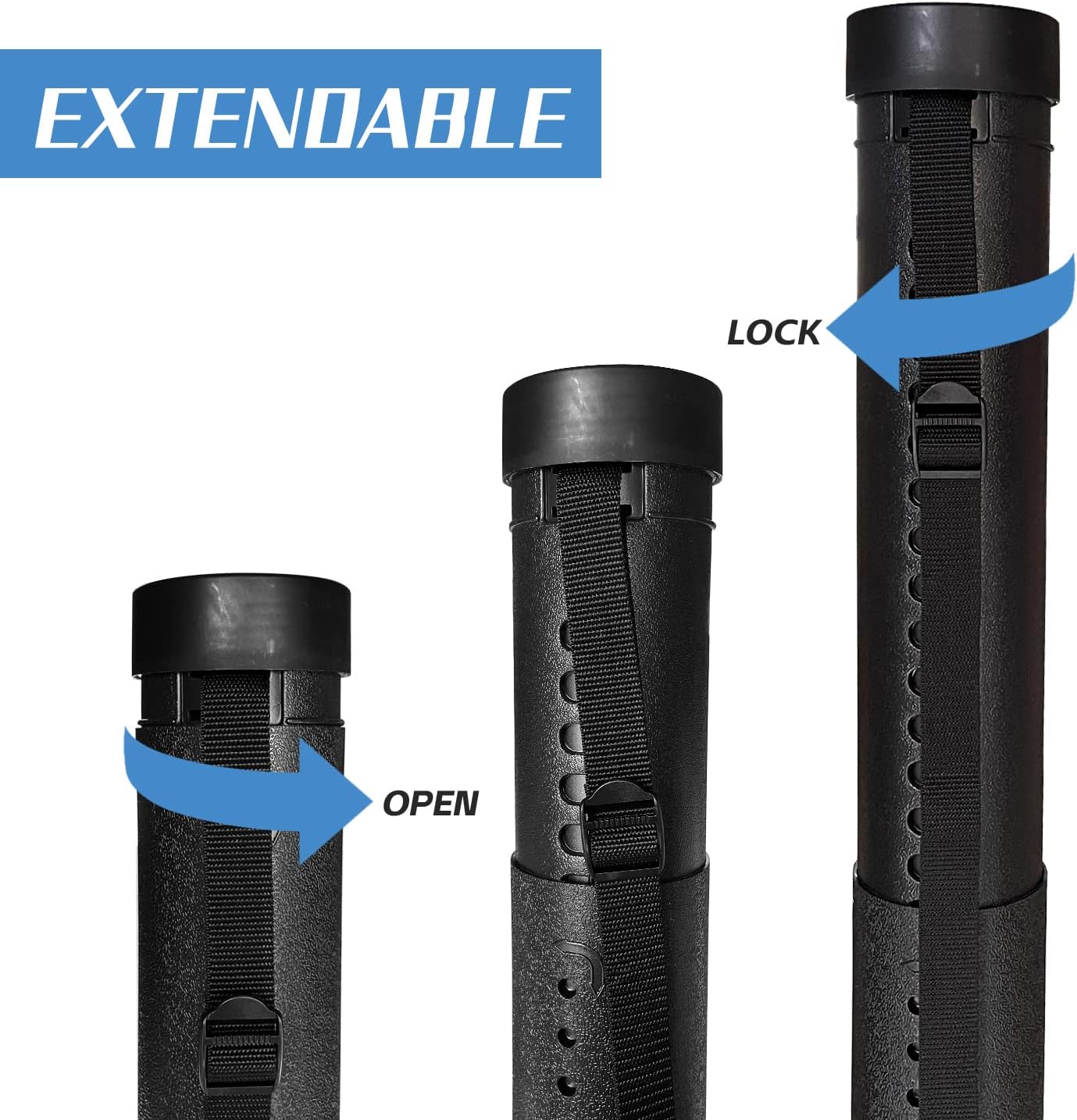 3Pack Poster Tube with Strap,Expandable Blueprint Art Mailing Transport Carrier Tubes Holders Storage,Expands from 22 to 38 inches