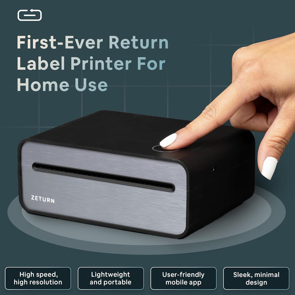 Wireless Return Label Printer – Compact, Battery-Powered & Easy-to-Use Package Returns from Home