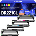 DR221CL Drum Unit (Not Toner)4-Pack Compatible for Brother DR-221CL Imaging Drum for MFC-9130CW HL-3170CDW MFC-9340CDW HL-3140CW 3150CW MFC-9330CDW 9140CDN DCP-9020CDN Printer Black Cyan Yellow Magent