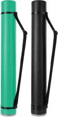 Mr. Pen- Poster Tube, 2 Pack, Black and Green, Extendable Poster Tube with Strap, Poster Carrying Case, Telescoping Tube, Art & Poster Transport Tubes, Poster Tubes for Storage, Poster Holder Tube