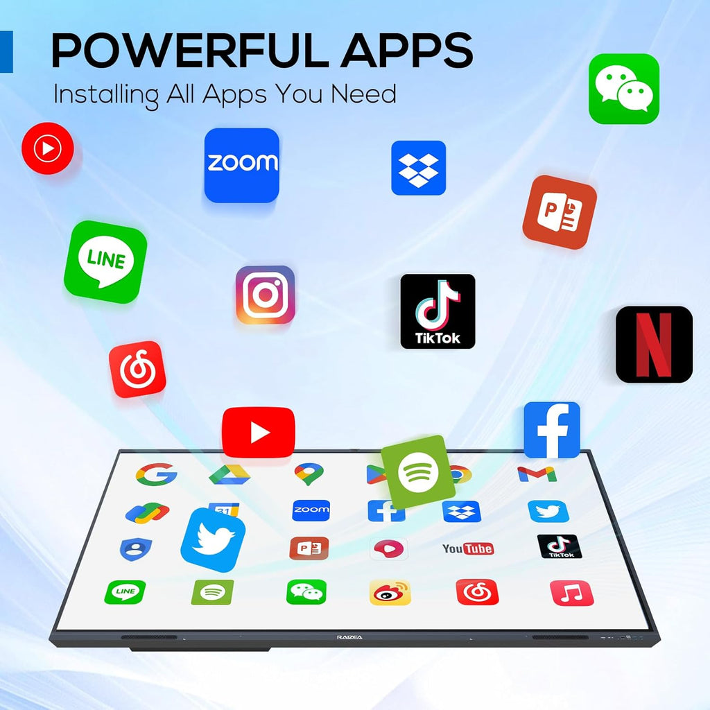 65-inch Smartboard Interactive Whiteboard, Electronic White Board w/13MP Camera, 4K UHD Digital Whiteboard for Home