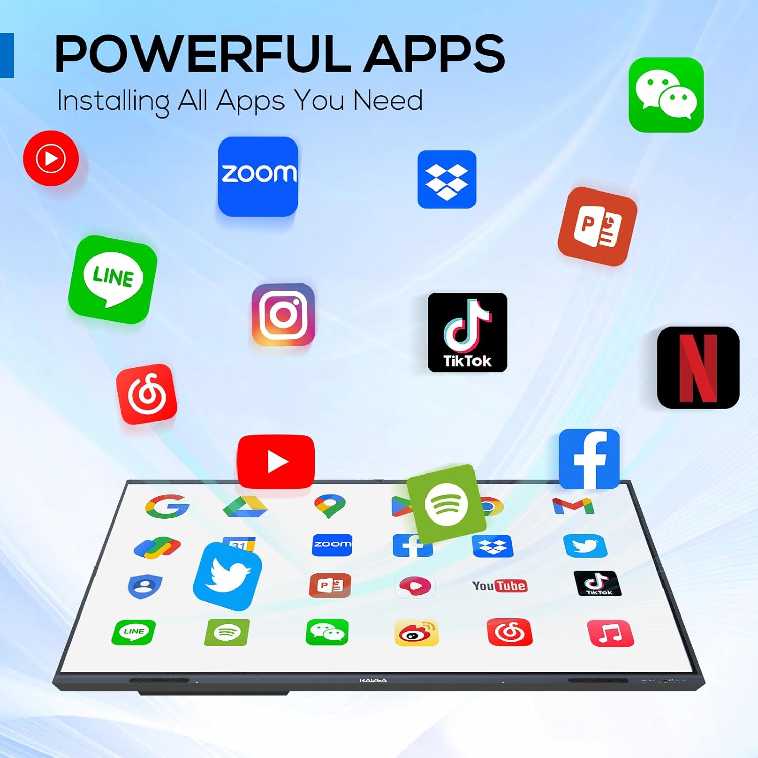 65-inch Smartboard Interactive Whiteboard, Electronic White Board w/13MP Camera, 4K UHD Digital Whiteboard for Home