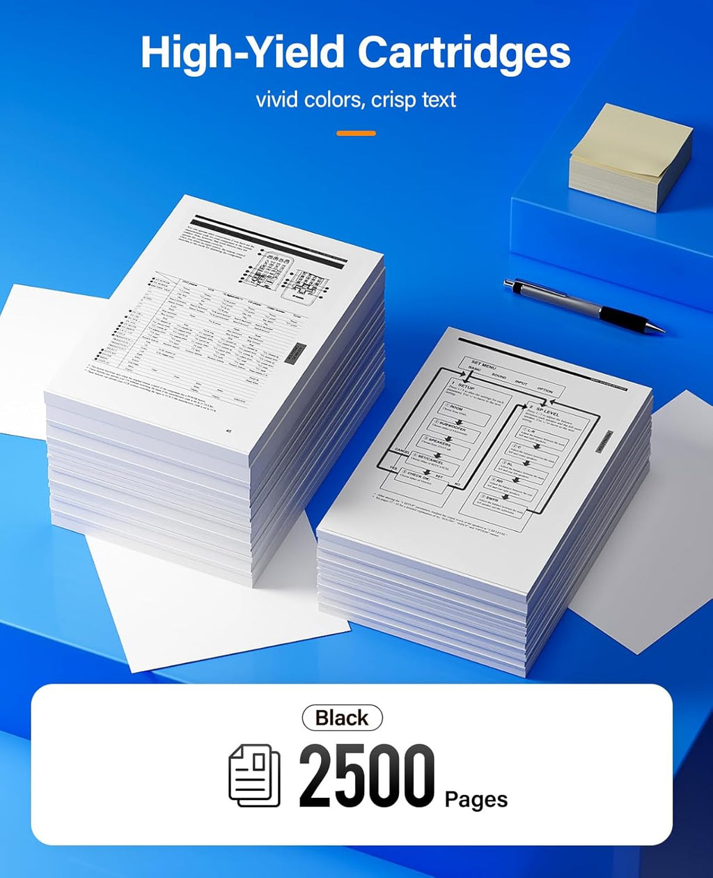 KingKJ H815 S2810 Black Toner Cartridge 2-Pack High Yield Replacement for Dell 593-BBMF 593-BBML Toner Cartridges Compatible with Dell H815 S2810dn H815dw S2815dn Laser Printer Ink All-in-One Copier