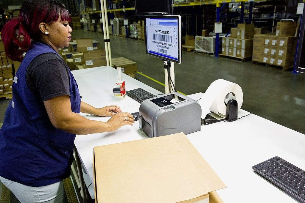 Brother TD-4520TN Desktop Thermal Transfer Printer - Monochrome - Label Print - Ethernet - USB - Serial