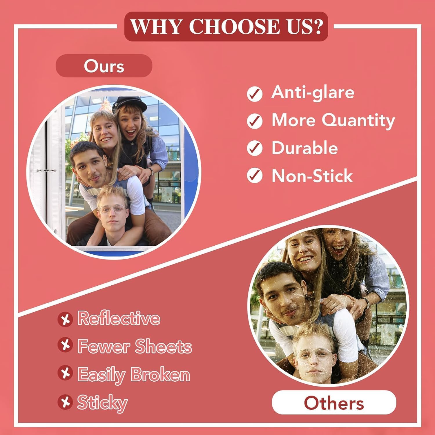 160 Pack Sheet Protectors 8.5 x 11 inch Clear Page Protectors for 3 Ring Binder, Plastic Sleeves for Papers, Document