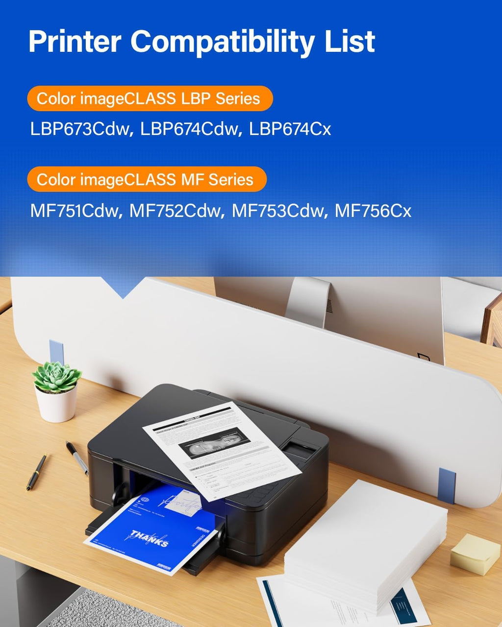 069 069H Toner Cartridge Set High Capacity 4-Pack Compatible for Canon 069H 069 for Color imageclass MF753Cdw MF751Cdw LBP674Cdw LBP674C MF750C LBP673Cdw LBP674Cx MF752Cdw MF756Cx Printers lnk Black