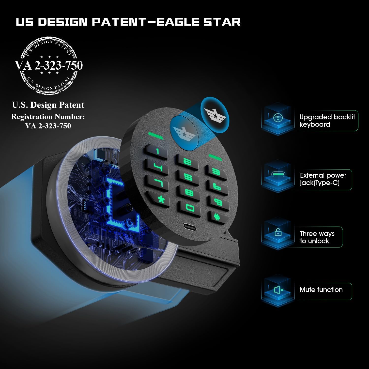 Large Double Door Safe Box Fireproof Waterproof, 6.0 Cu ft Security Safe with LED Light and Dual Alarm System, Home Safes Digital Keypad and Mute Function, Security Lock Box for Money and Valuables