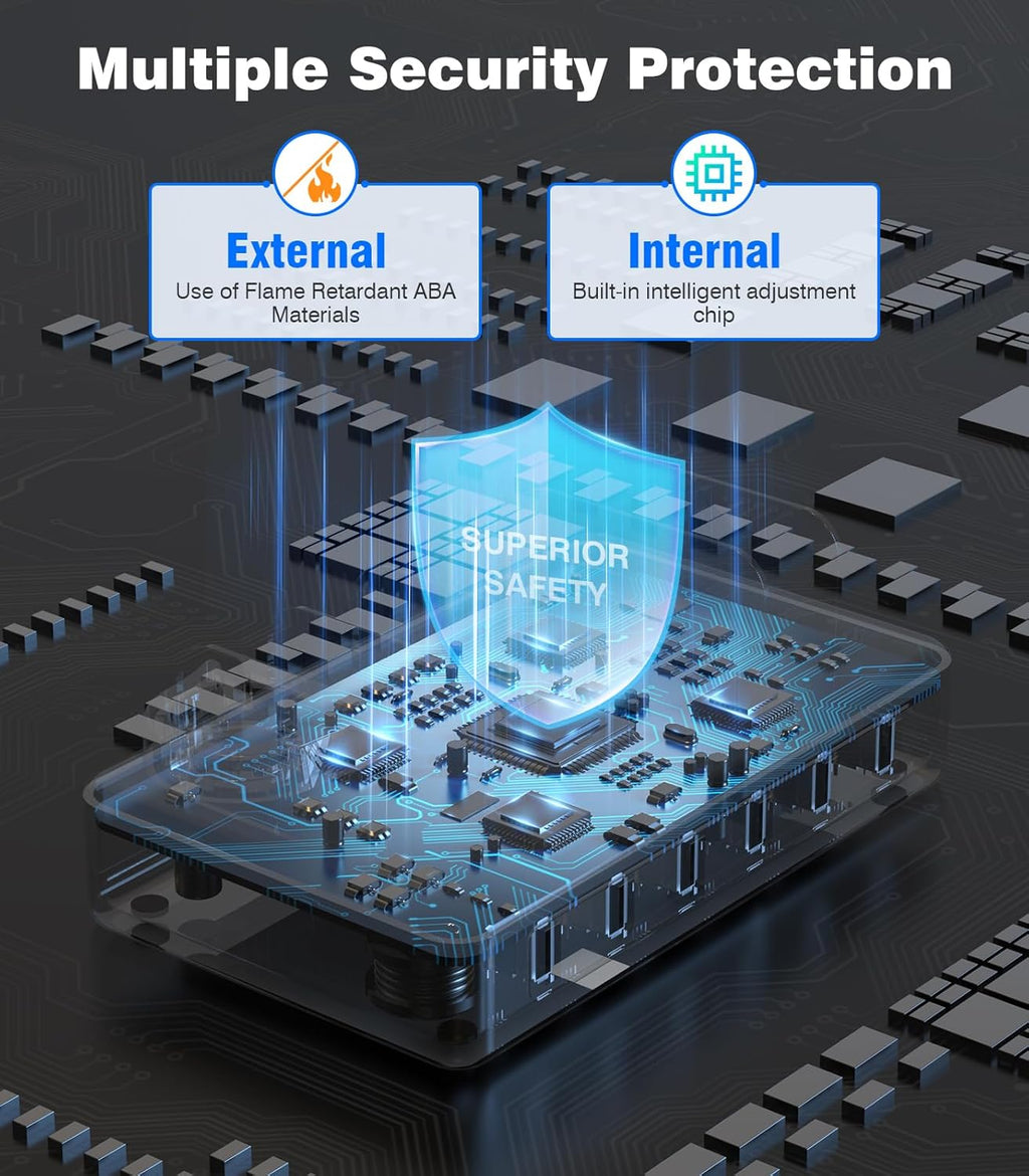 CREATIVE DESIGN 50W Fast Charging Station, 6 Port Apple Charging Station for Multiple Devices Compatible with iPhone,iPad, Tablet,Kindle ect,with 6 Short Cables and Apple Watch Holder（Space Gray）