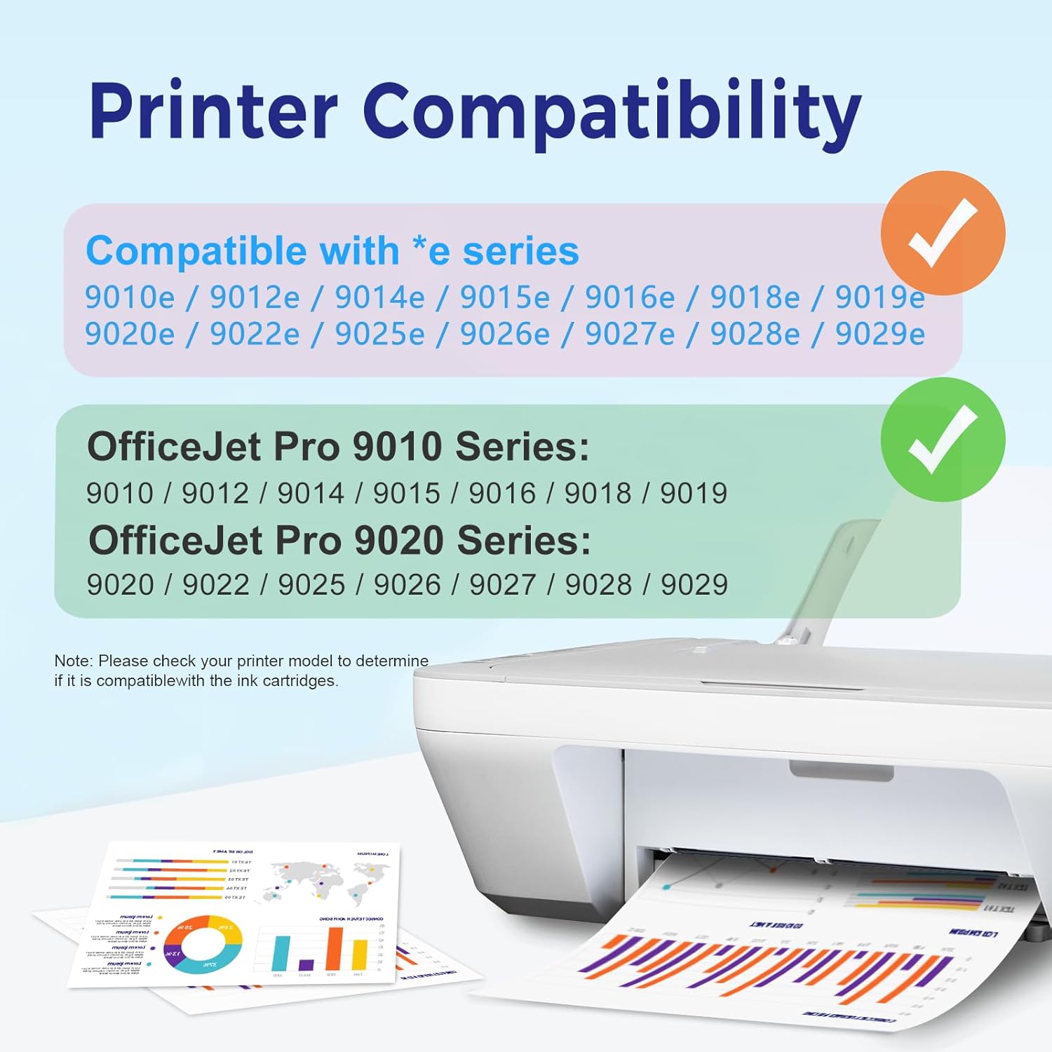 962XL Ink Cartridges Combo Pack Compatible Replacement for HP hp962 962 XL Ink Cartridges Works with OfficeJet Pro 9010e 9012e 9014e 9015e 9018e 9020e 9022e 9025e 9028e (962XL-4P, BK/C/M/Y)