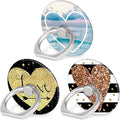 Bonoma Phone Ring Holder, 3 Pack Universal Finger Ring Stand Grip Kickstand Ring for All Smartphones (Love)