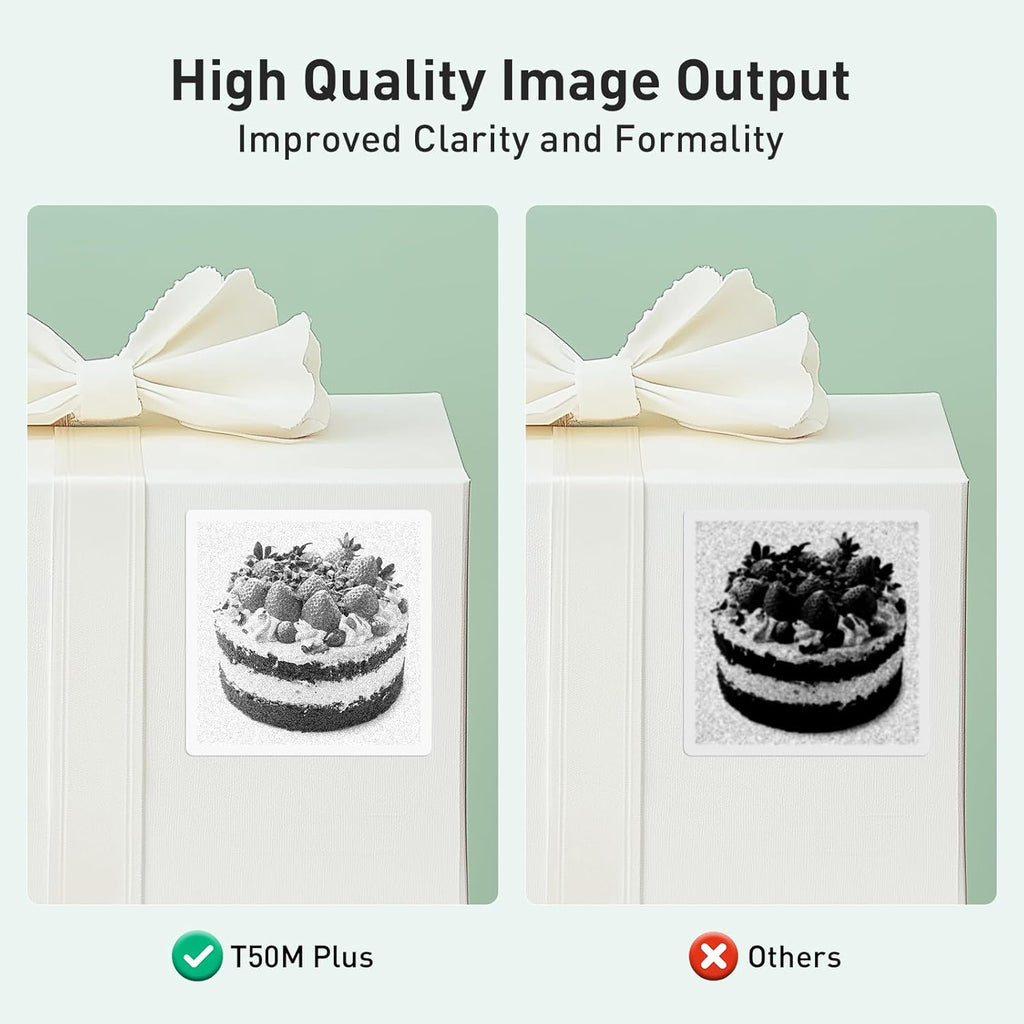 SUPVAN T50M Plus Bluetooth Label Maker Machine with Tape, High Printing Clarity, Versatile App with 40+ Fonts and 450+ Icons, Inkless Labeler for Business, Home, Office Organization, Green