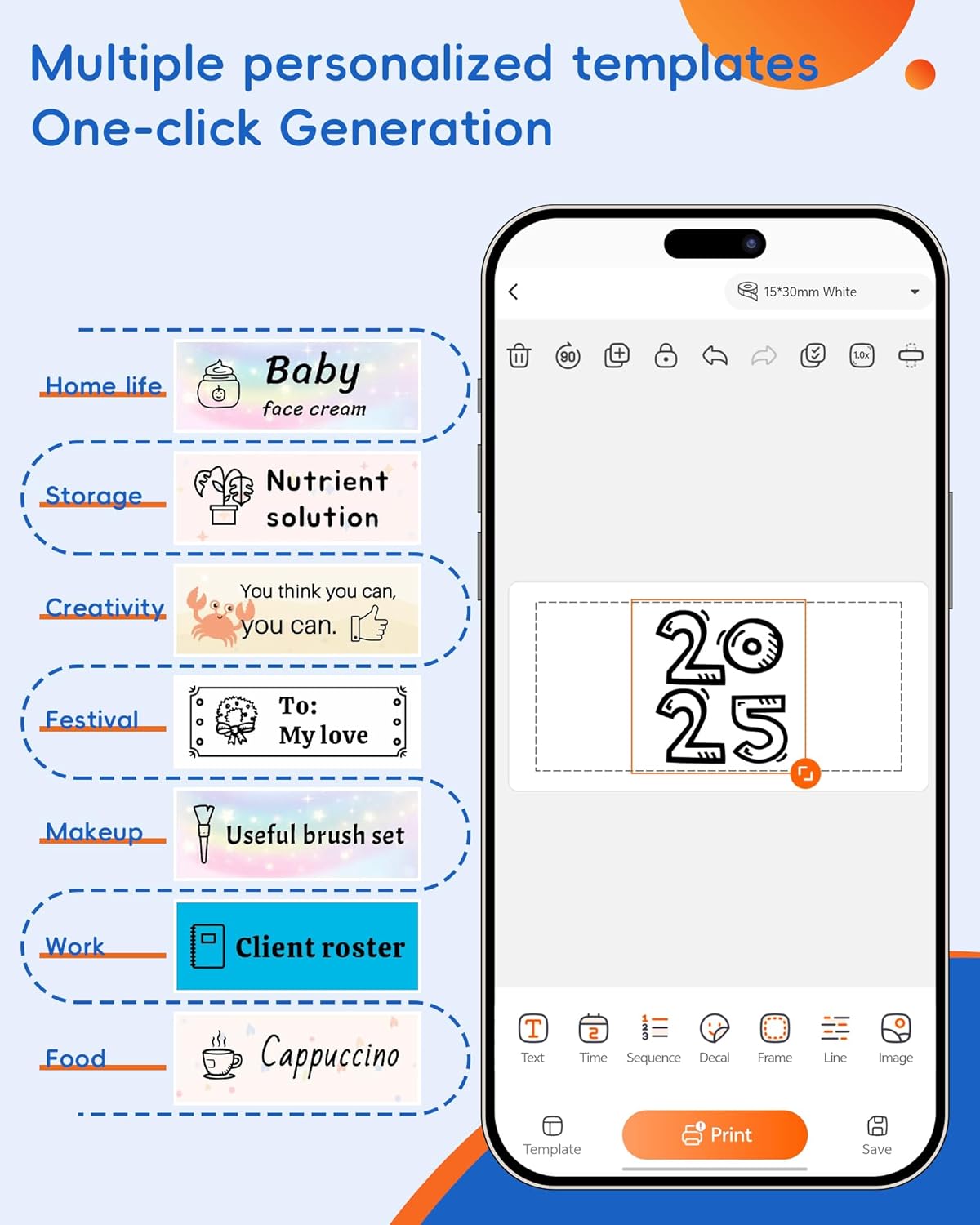 Label Maker Machine with 3 Tapes, D11s Bluetooth Label Maker Waterproof Labels, Portable Mini Label Printer with Various Templates for Home Office School, Pink