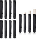 12 Pcs Black Poster Tube Bulk Extendable Blueprint Holder Expand from 24.5 to 40 Inch Portable Folder Organizer with Shoulder Straps and Lids for Maps, Documents, Drawings, Artworks, Scrolls