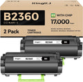 B2360 M11XH Toner Cartridge with chip Black 2-Pack High-Yield Replacement for Dell 331-9805 Toner Compatible with Dell B2360 B2360d B2360dn B3460dn B3465dn B3465dnf Laser Printer Ink All-in-One Copier