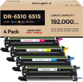 6510 6515 Drum Unit (Not Toner) 4-Pack Replacement for Xerox 106R03480 106R03477 106R03478 106R03479 Image-Drum Compatible with Xero Phaser 6510 WorkCentre 6515 Laser Printer Black Cyan Magenta Yellow