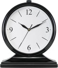 AYRELY® Vintage Desk Clock Silent-Non-Ticking 10-inch dial Table Clock,Retro Mantel Clocks and Easy to Read for Living Room, Bedroom, Shelf Decoration, Fireplace, Farmhouse Decor (Dark)