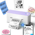 Phomemo Bluetooth Thermal Label Printer, 241BT 4X6 Wireless Shipping Label Printer for Small Business, Labels Printers for Shipping Package, Compatible with iPhone, Android, Purple