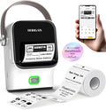 Rongta Bluetooth Label Maker Machine with Tape, Thermal Label Printer for Office, Small Business Essentials, Home Organization, Portable Inkless Sticker Label Maker with 2x1.18 inch Labels-150pcs